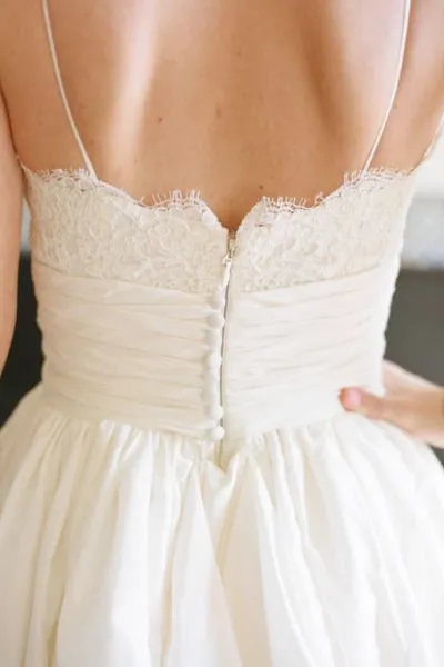 Sexy Spaghetti Straps Taffeta Sleeveless Beach Wedding Dresses Bridal Gown OHD128