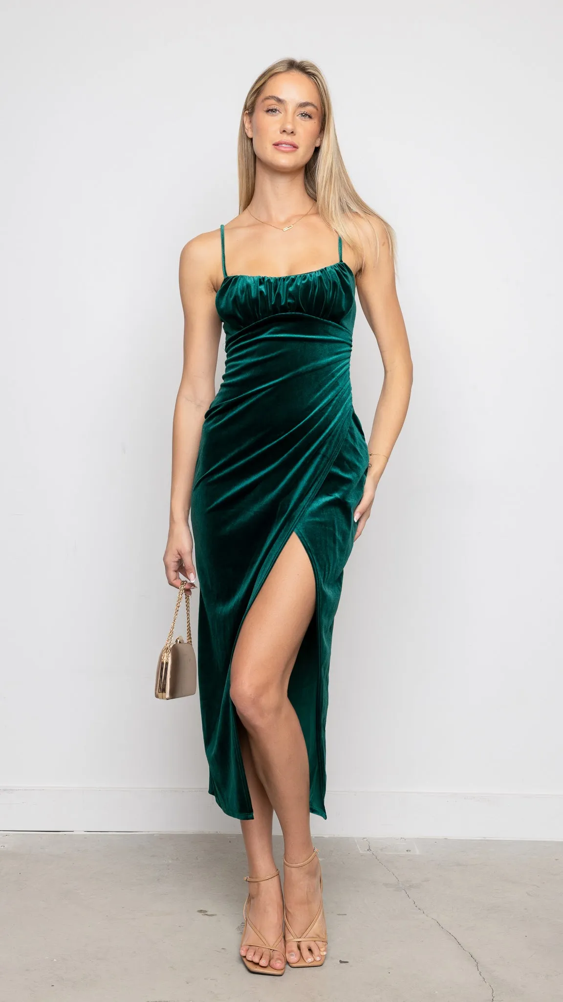 Shelby Midi Dress Green