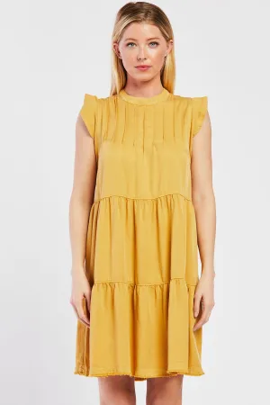 Shelly honey mustard dress