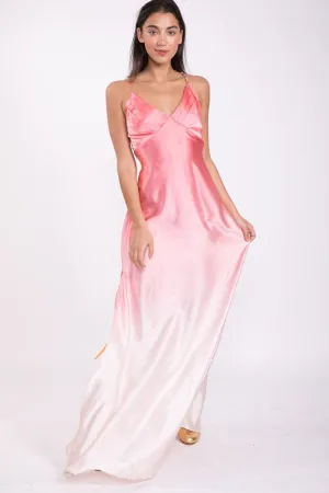 Silk Bead Maxi Dress Soft Pink