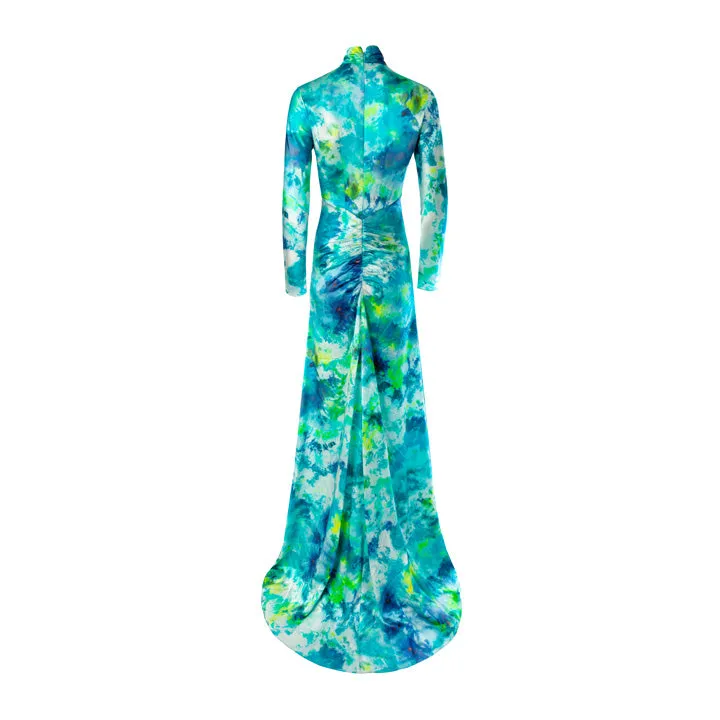Silk Draped Gown