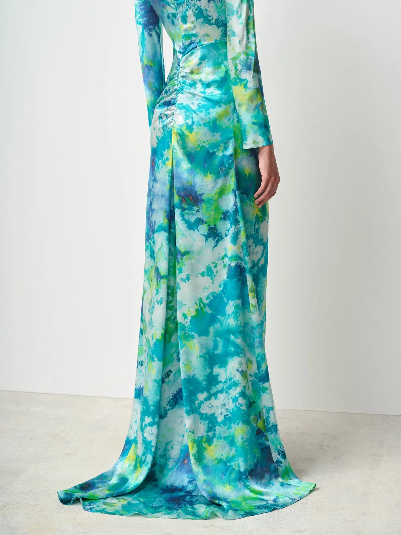 Silk Draped Gown