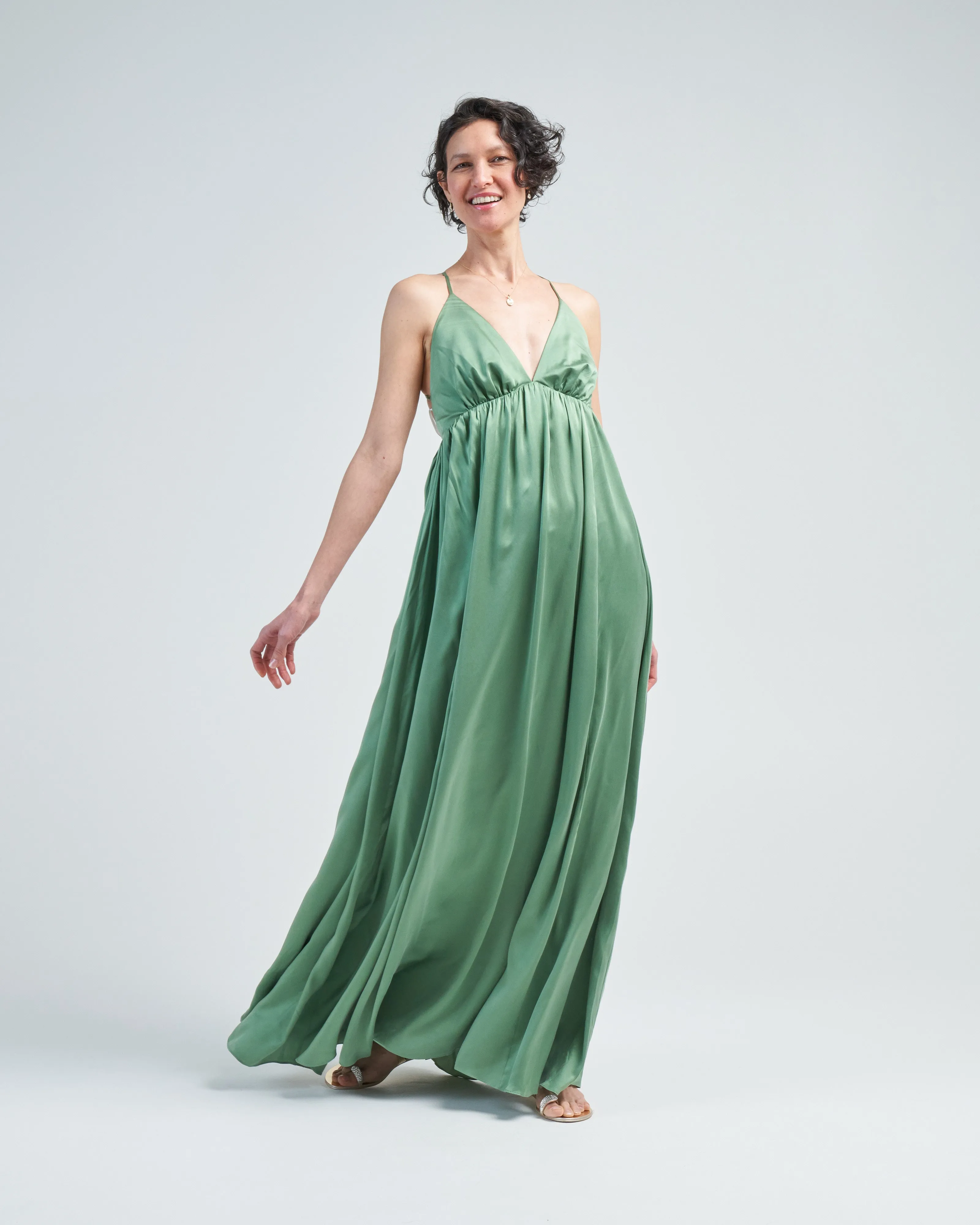 silk slip dress