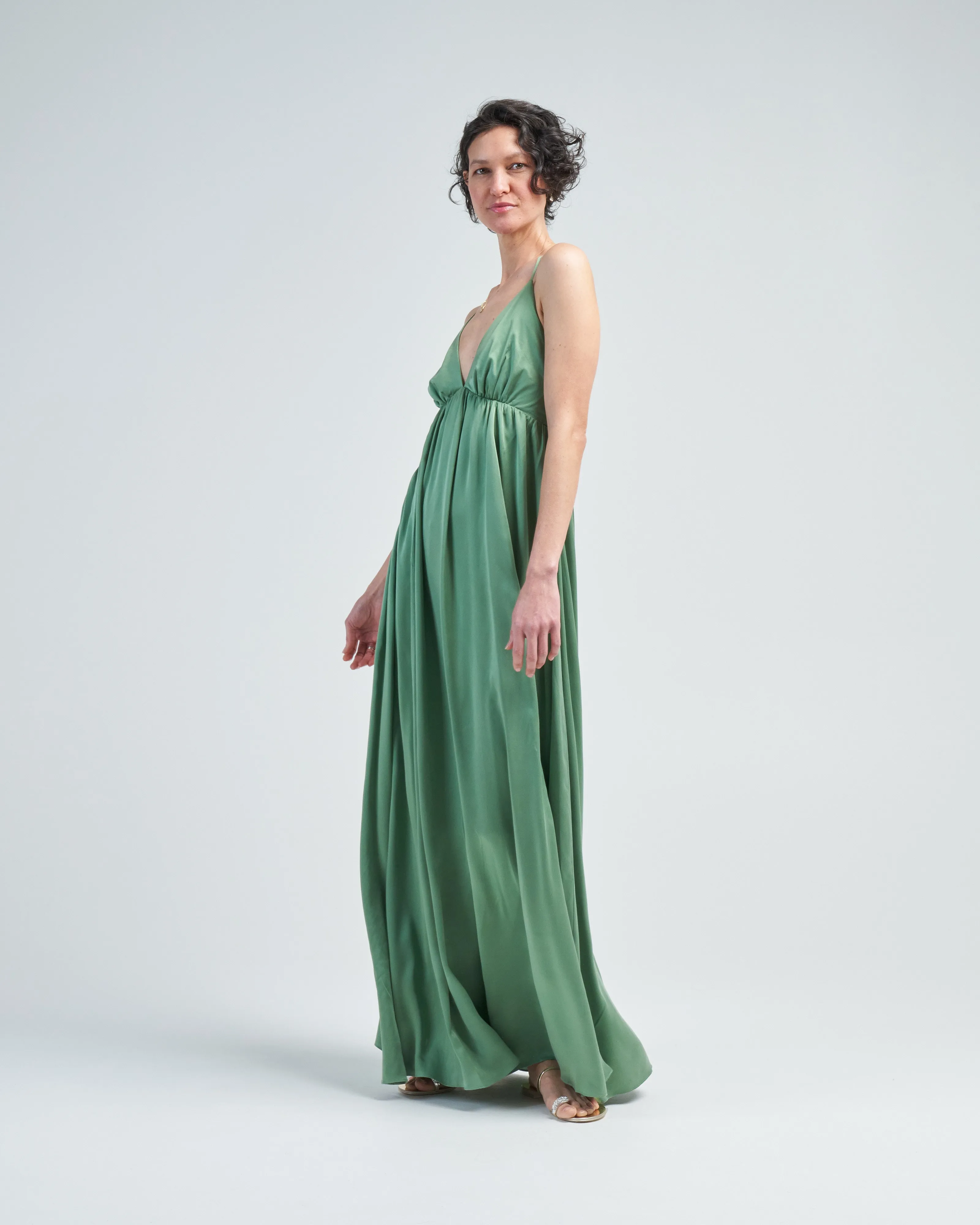 silk slip dress
