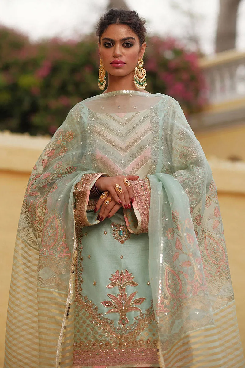 Sky Blue Salwar Kameez for Pakistani Wedding Dresses