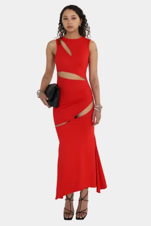Sleeveless Cut-Out Jersey Dress
