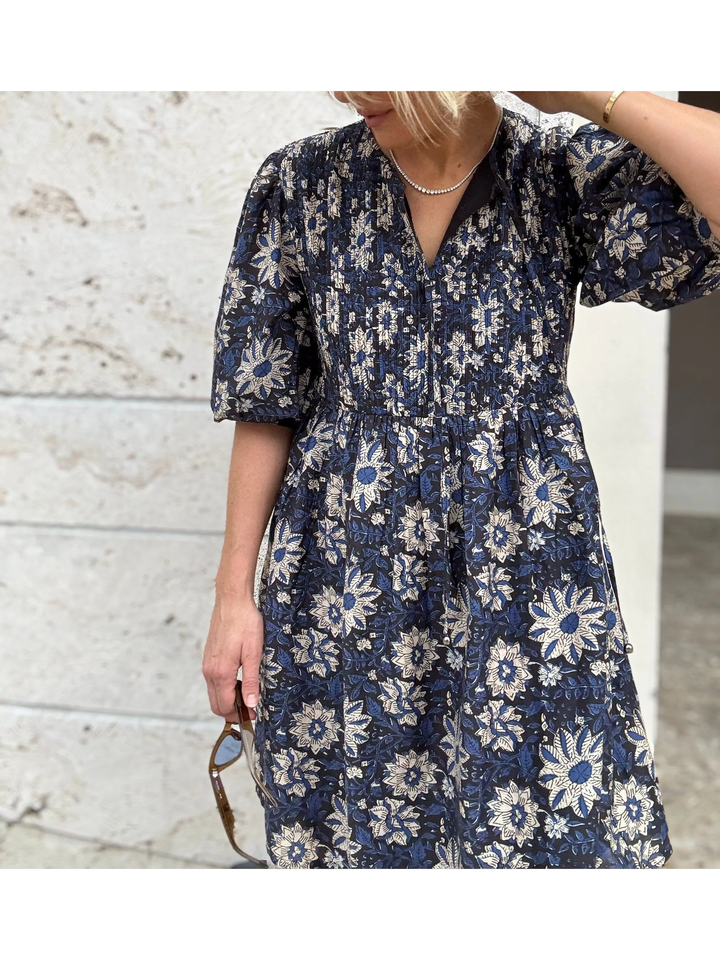 Sundays Zera Dress in Midnight Bloom