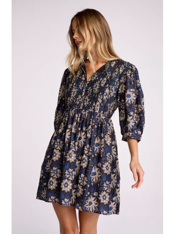Sundays Zera Dress in Midnight Bloom