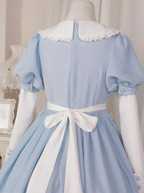Sweet Lolita Dress Polyester Short Sleeves Sweet Lolita Dress