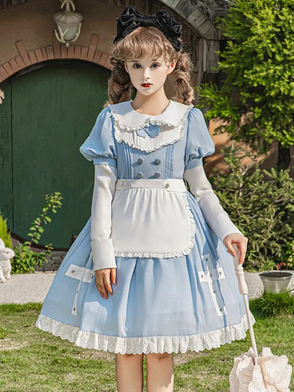 Sweet Lolita Dress Polyester Short Sleeves Sweet Lolita Dress