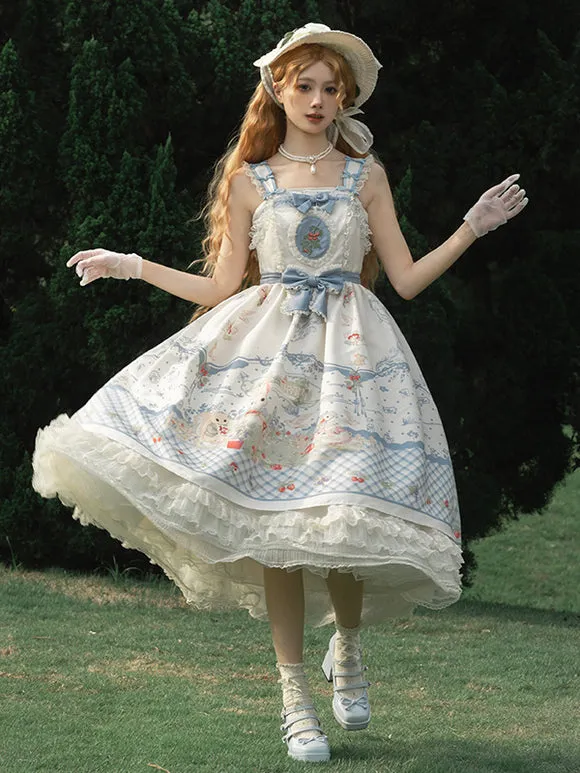 Sweet Lolita Dress Sleeveless Sweet Fairytale Lolita Dress