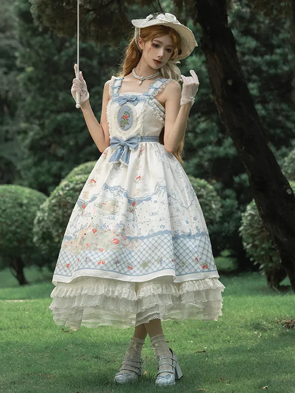 Sweet Lolita Dress Sleeveless Sweet Fairytale Lolita Dress