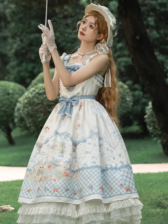 Sweet Lolita Dress Sleeveless Sweet Fairytale Lolita Dress