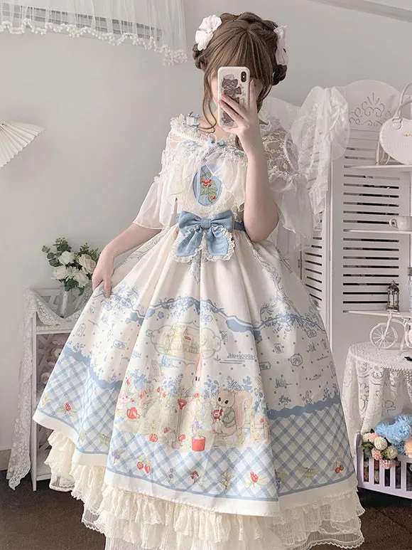 Sweet Lolita Dress Sleeveless Sweet Fairytale Lolita Dress