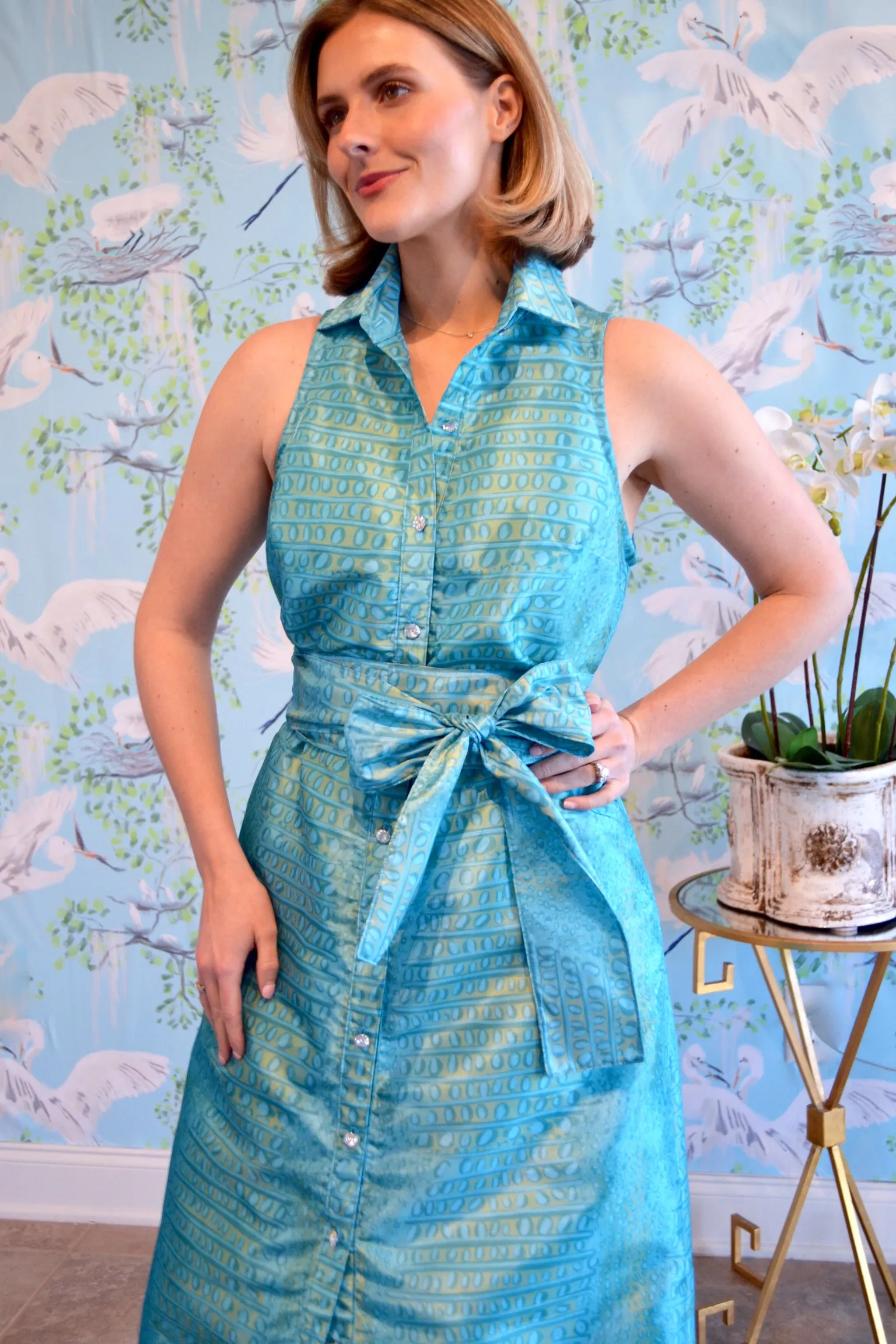 Taffeta Huntington in Peacock Gator