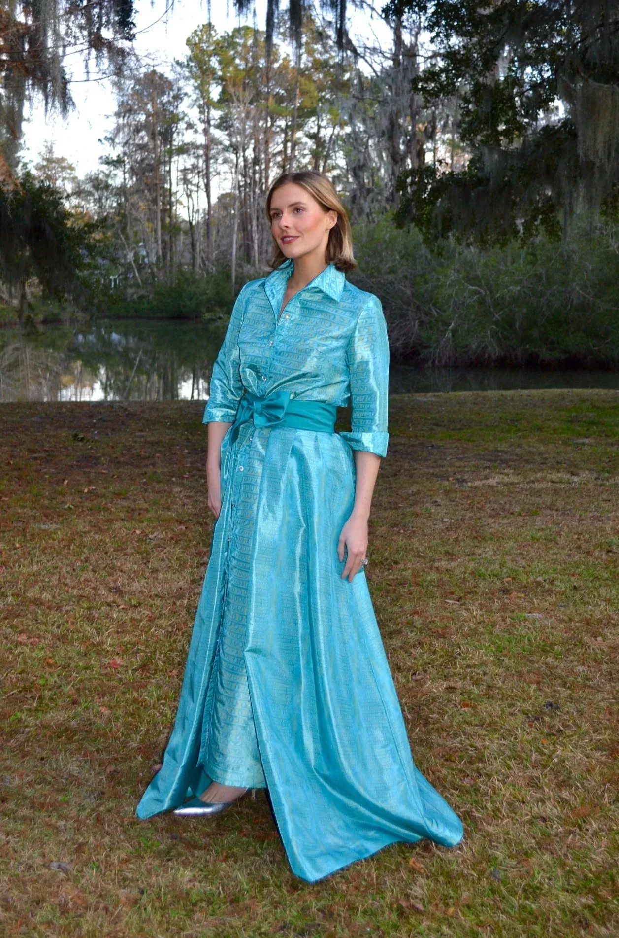 Taffeta Huntington in Peacock Gator