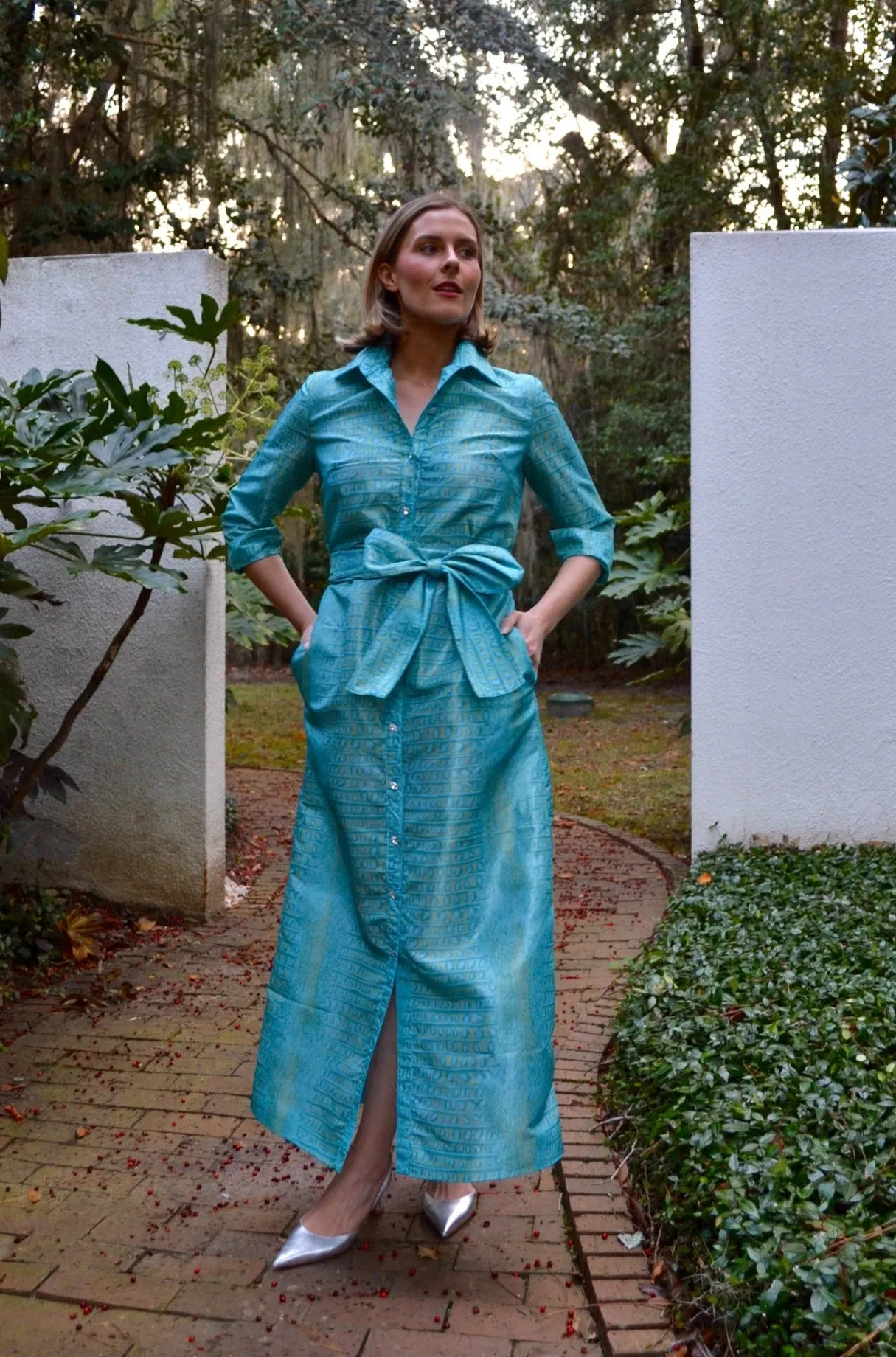 Taffeta Huntington in Peacock Gator
