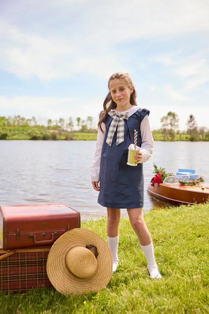 Taffeta Mitzi Dress -- Navy
