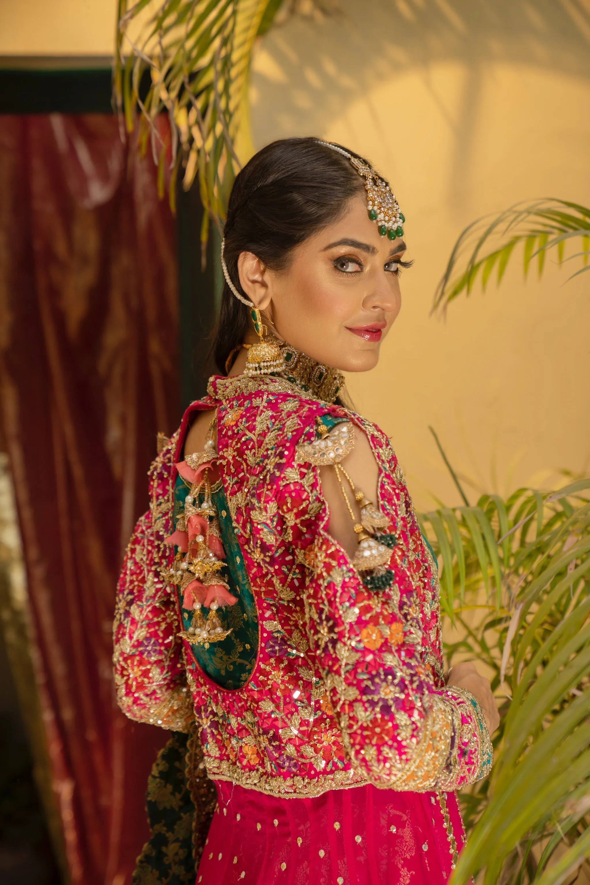 Traditional Pishwas and Lehenga Pakistani Bridal Dress