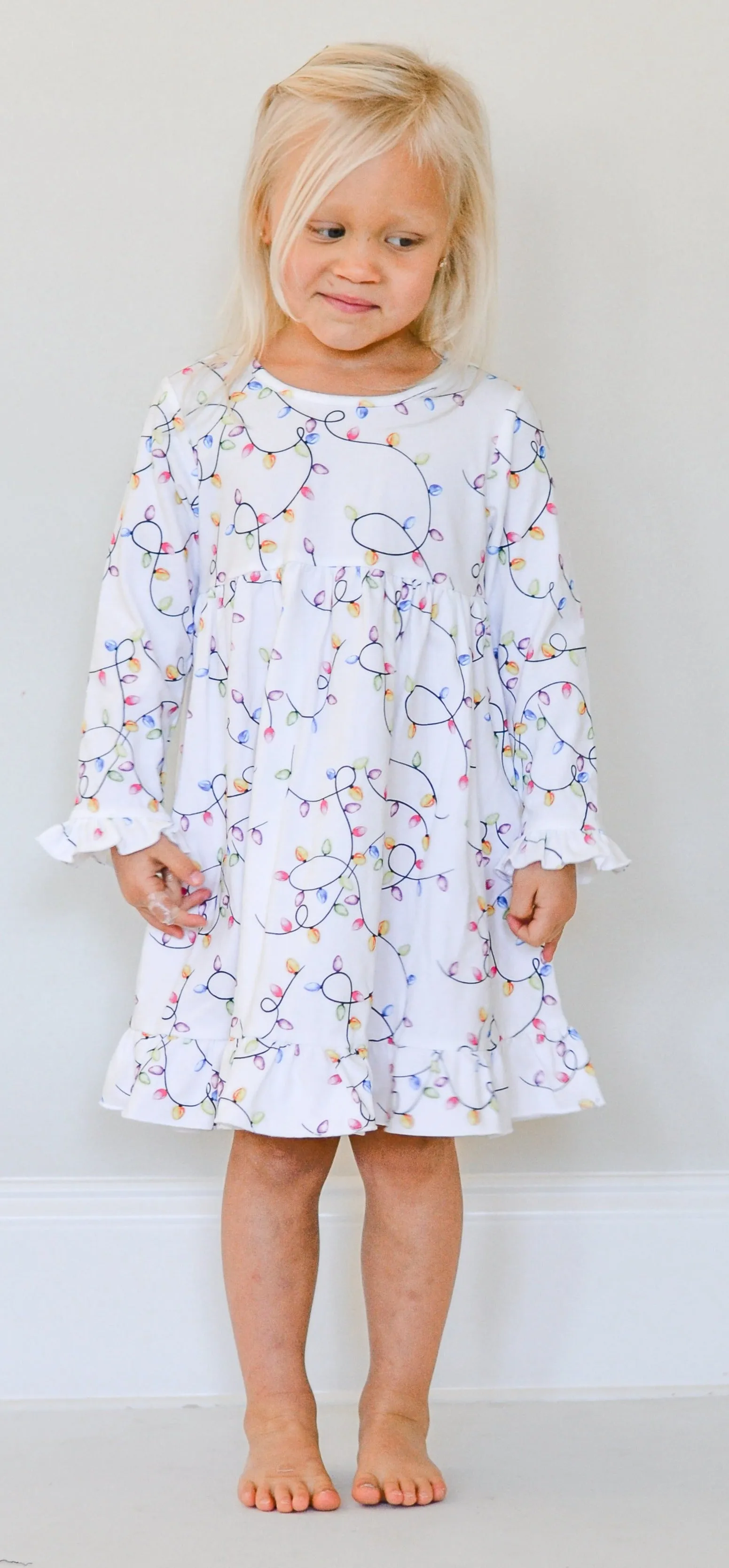 Velvet Fawn Christmas Light L/S Lounge Dress
