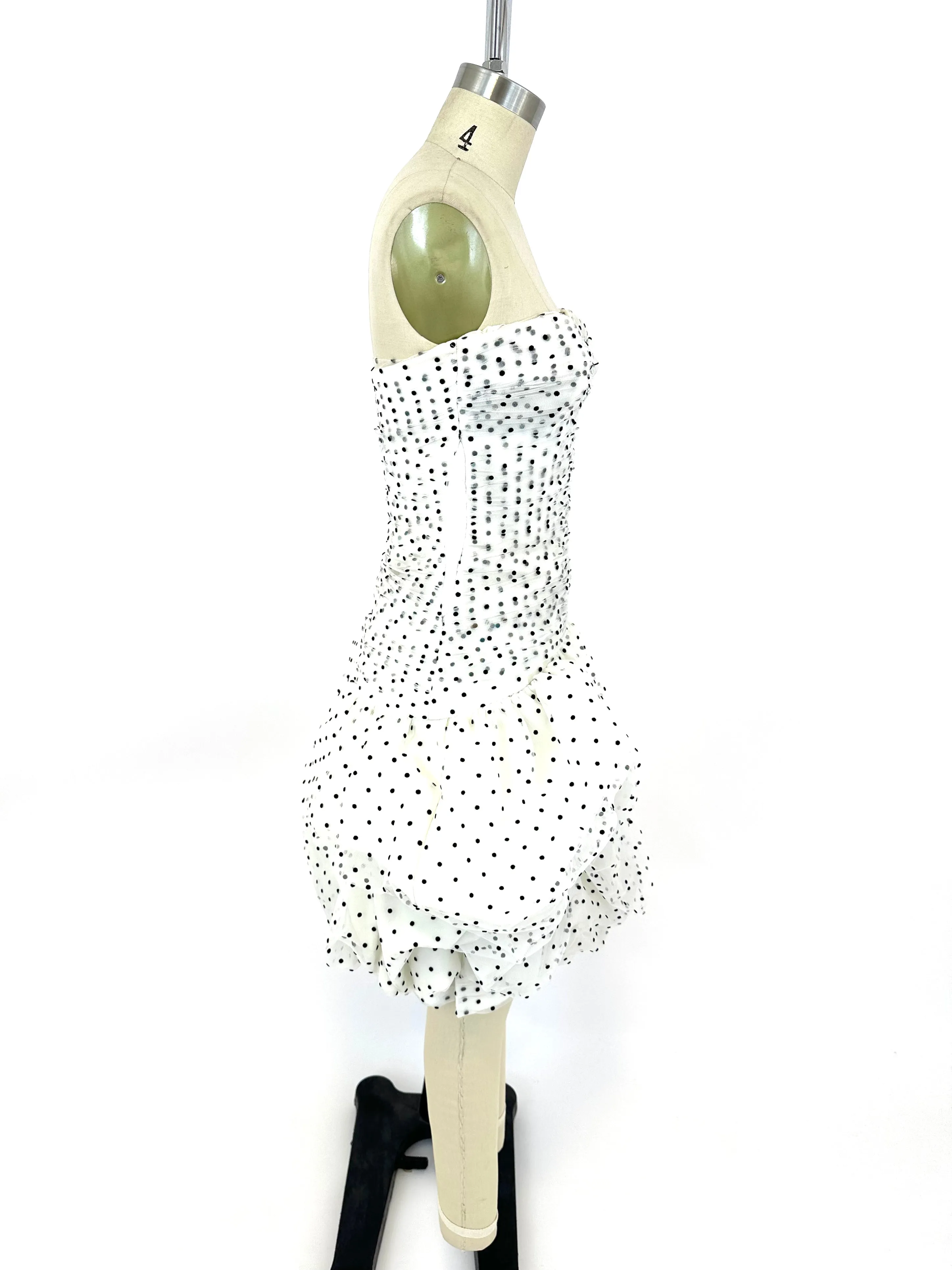 Vicky Tiel Swiss Dot Tulle Dress