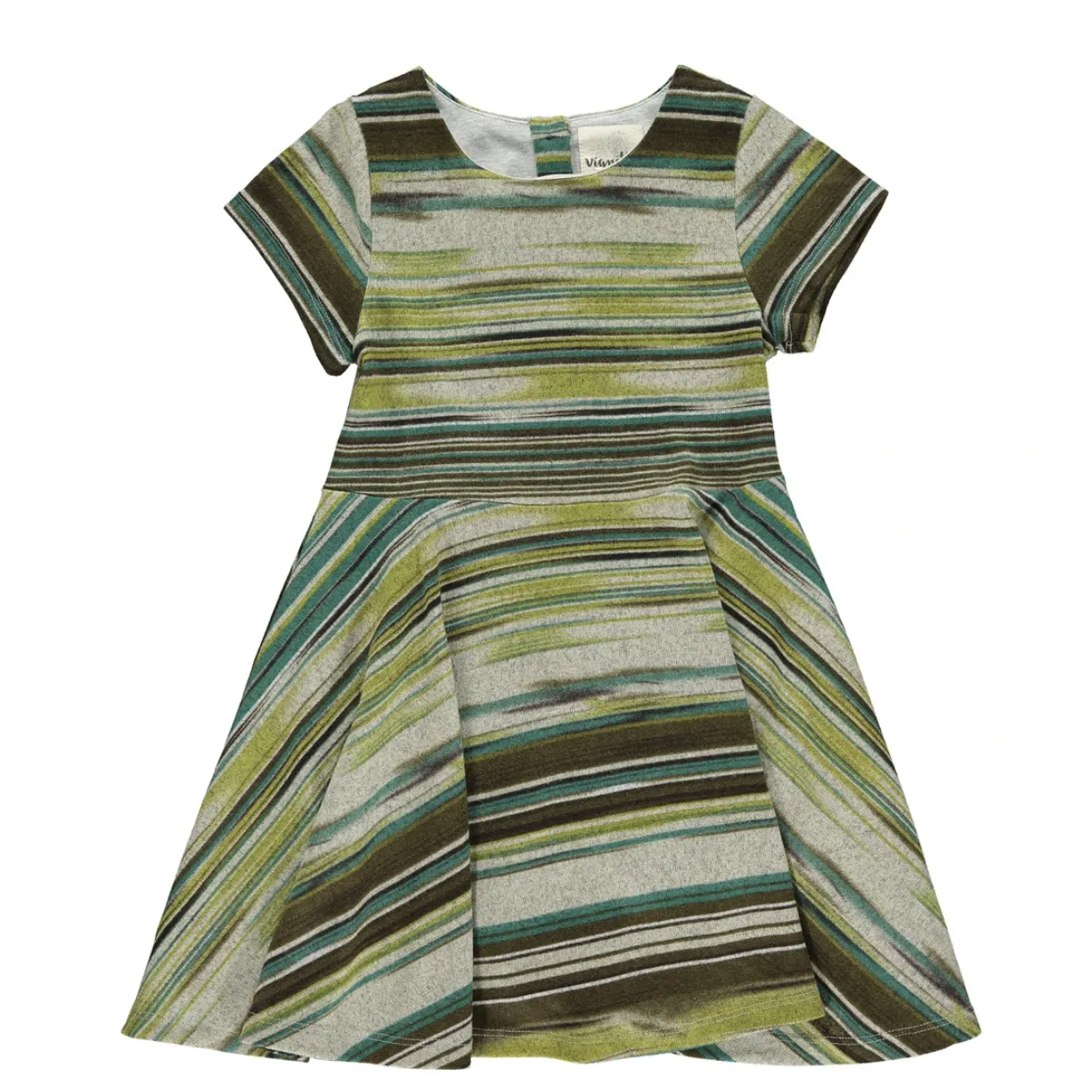 Vignette Kristin Dress - Leaf Multi-Stripe
