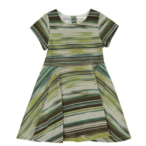 Vignette Kristin Dress - Leaf Multi-Stripe