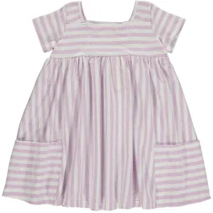 Vignette Rylie Dress in Lavender Stripe