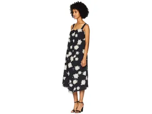 Vince Chrysanthemum Drape Neck Dress
