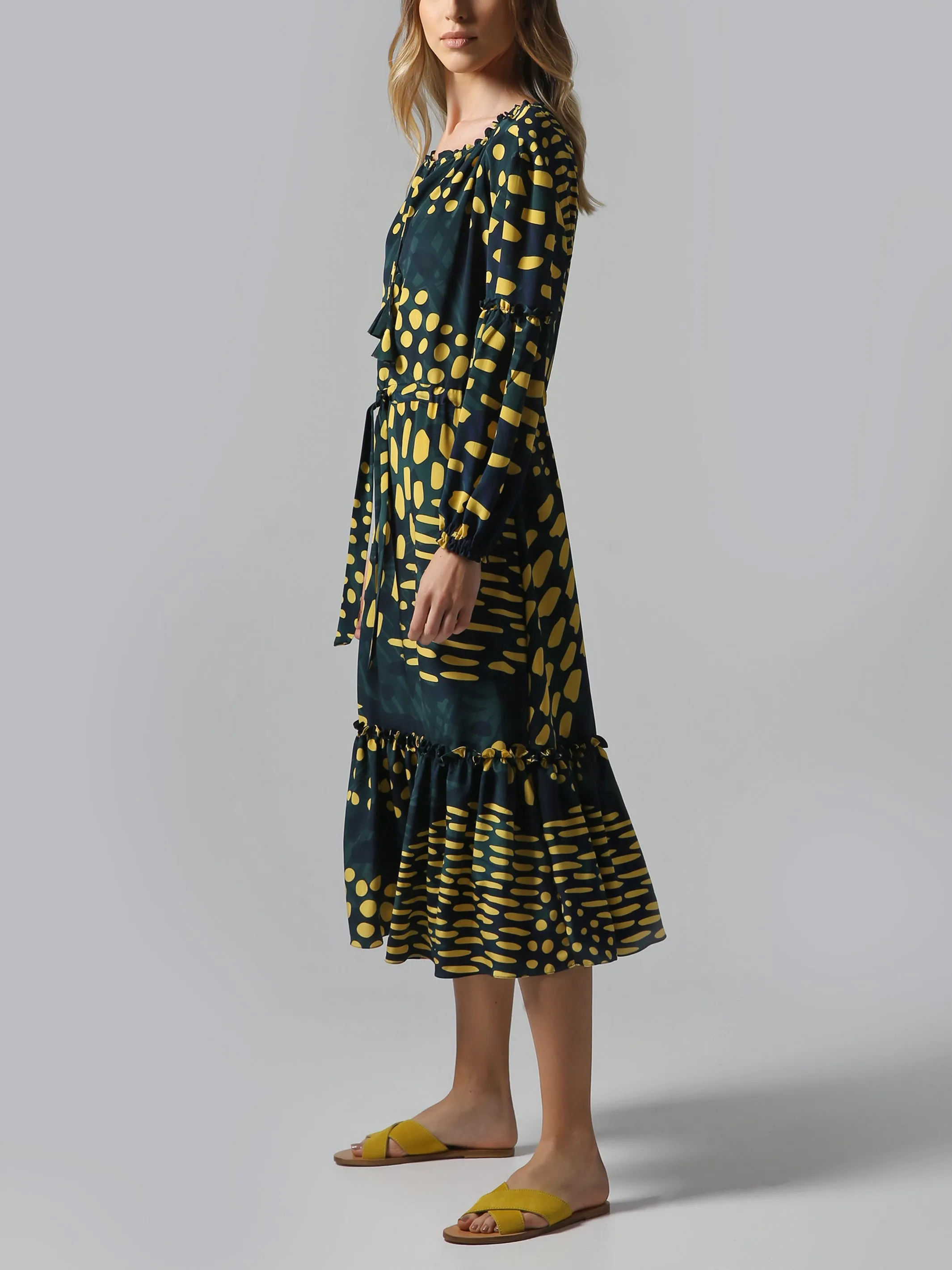 Visaltes Silk Midi Dress