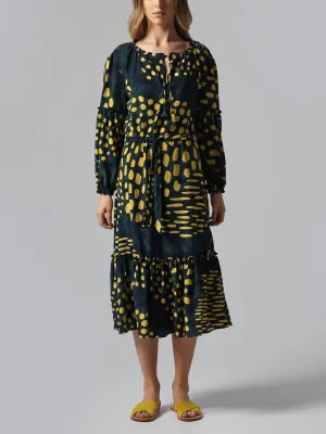 Visaltes Silk Midi Dress