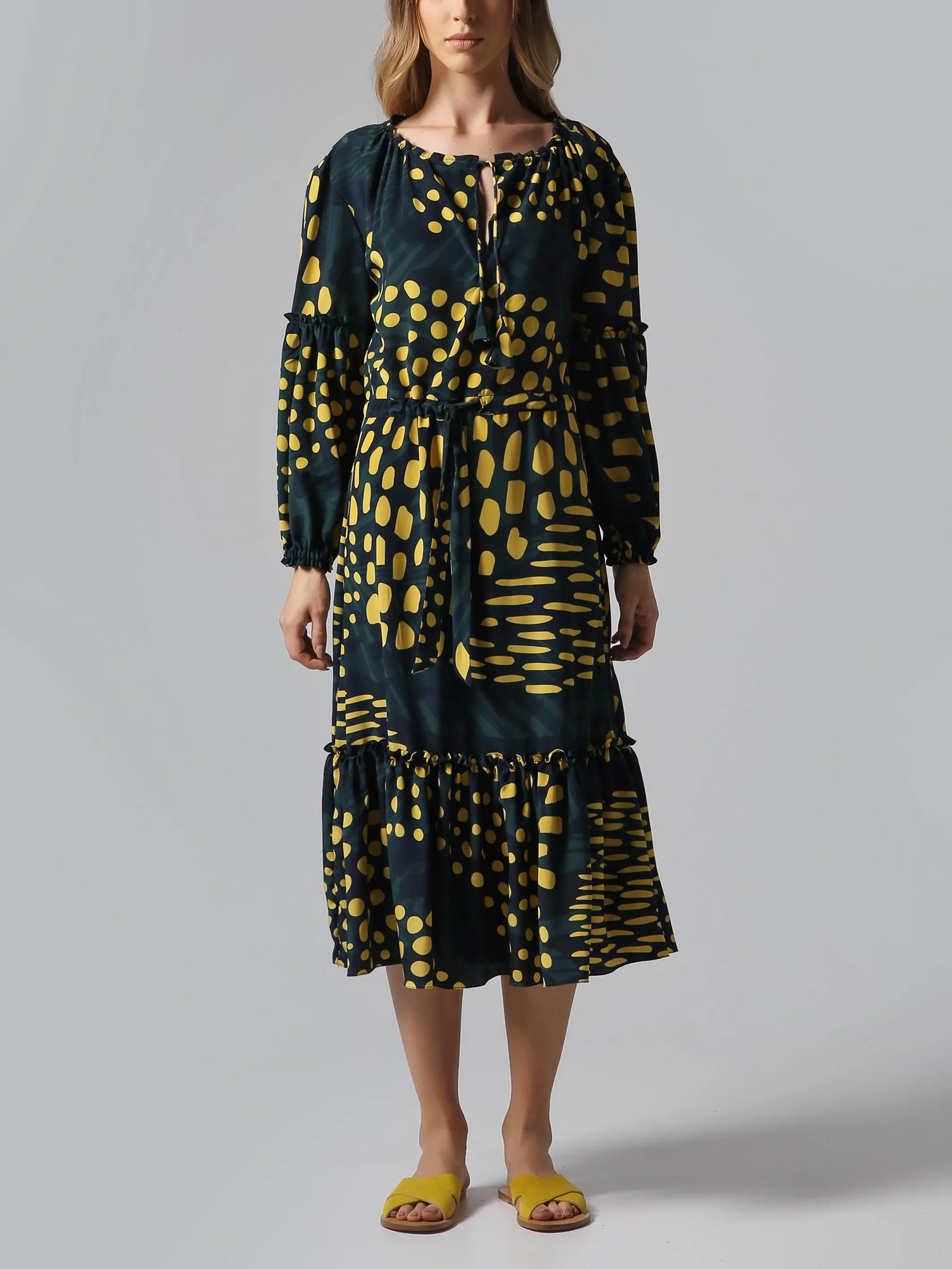 Visaltes Silk Midi Dress