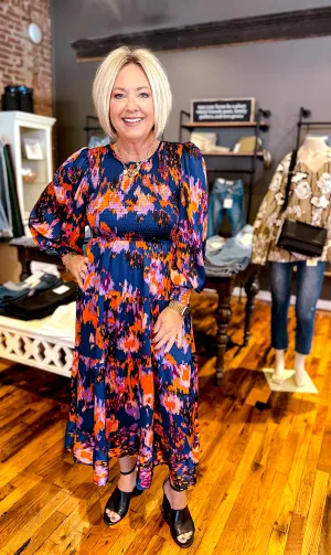 Wild Fire Midi Dress