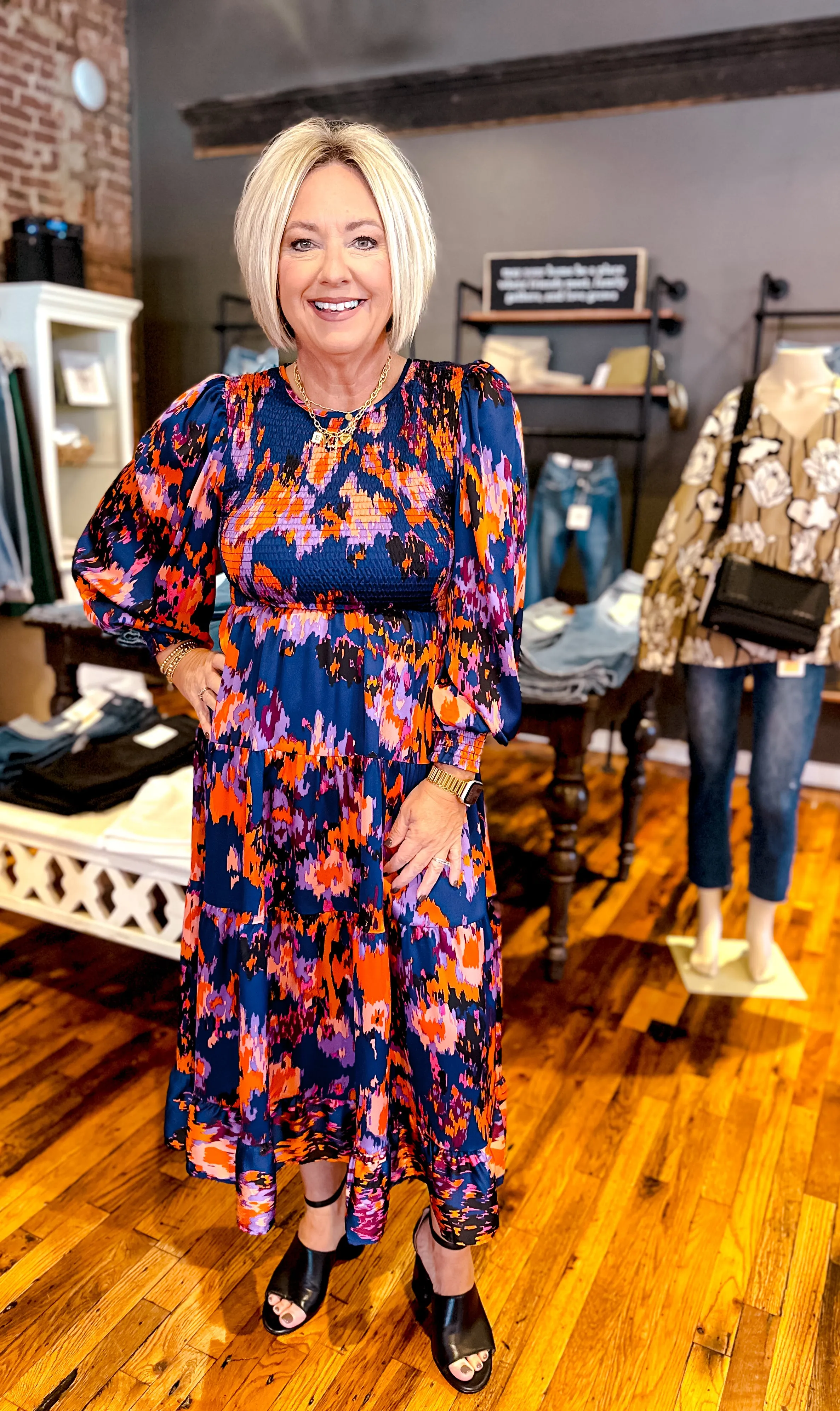 Wild Fire Midi Dress