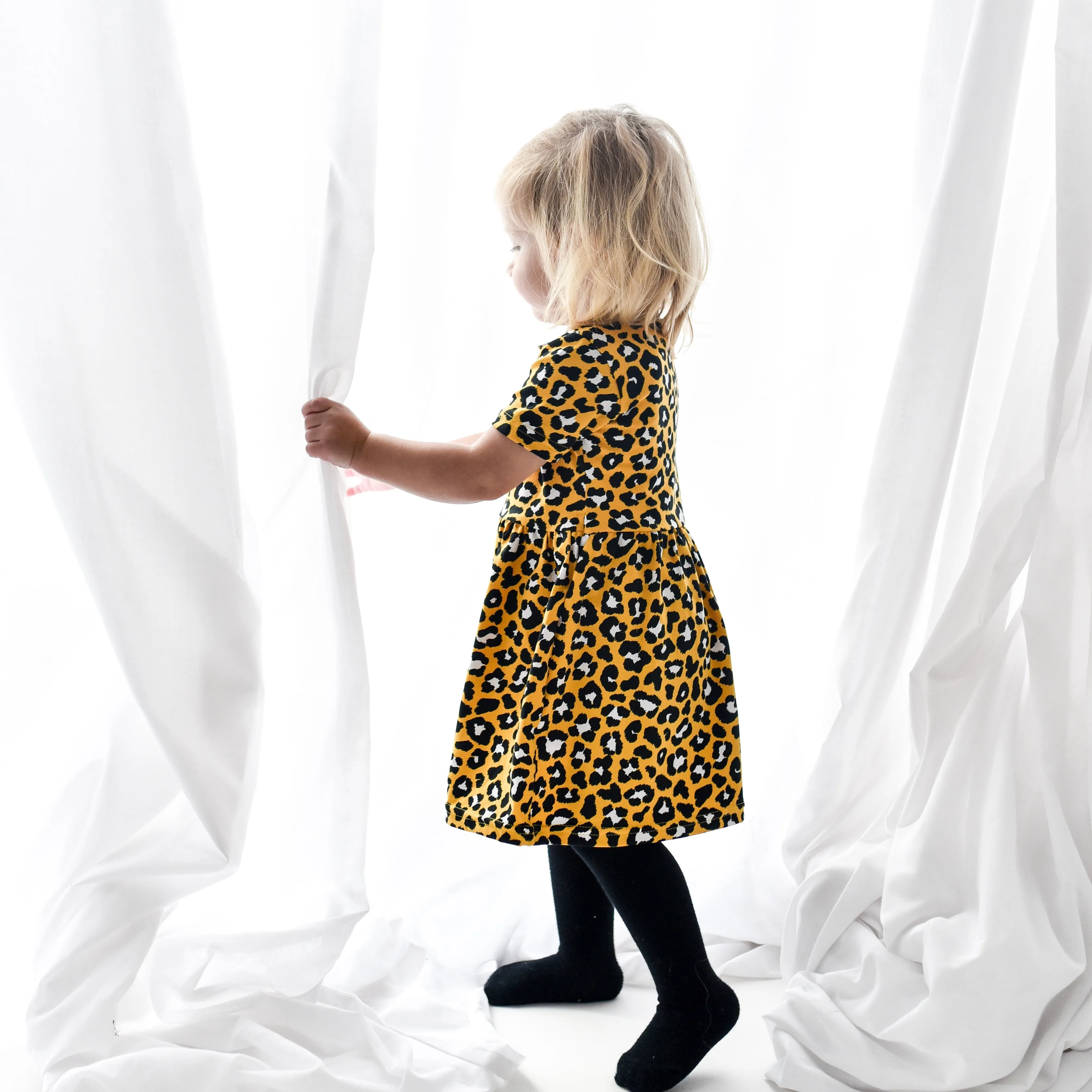 Yellow Leopard print Dress
